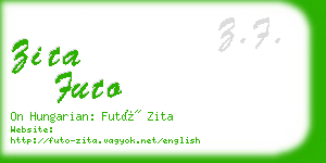 zita futo business card
