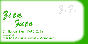 zita futo business card